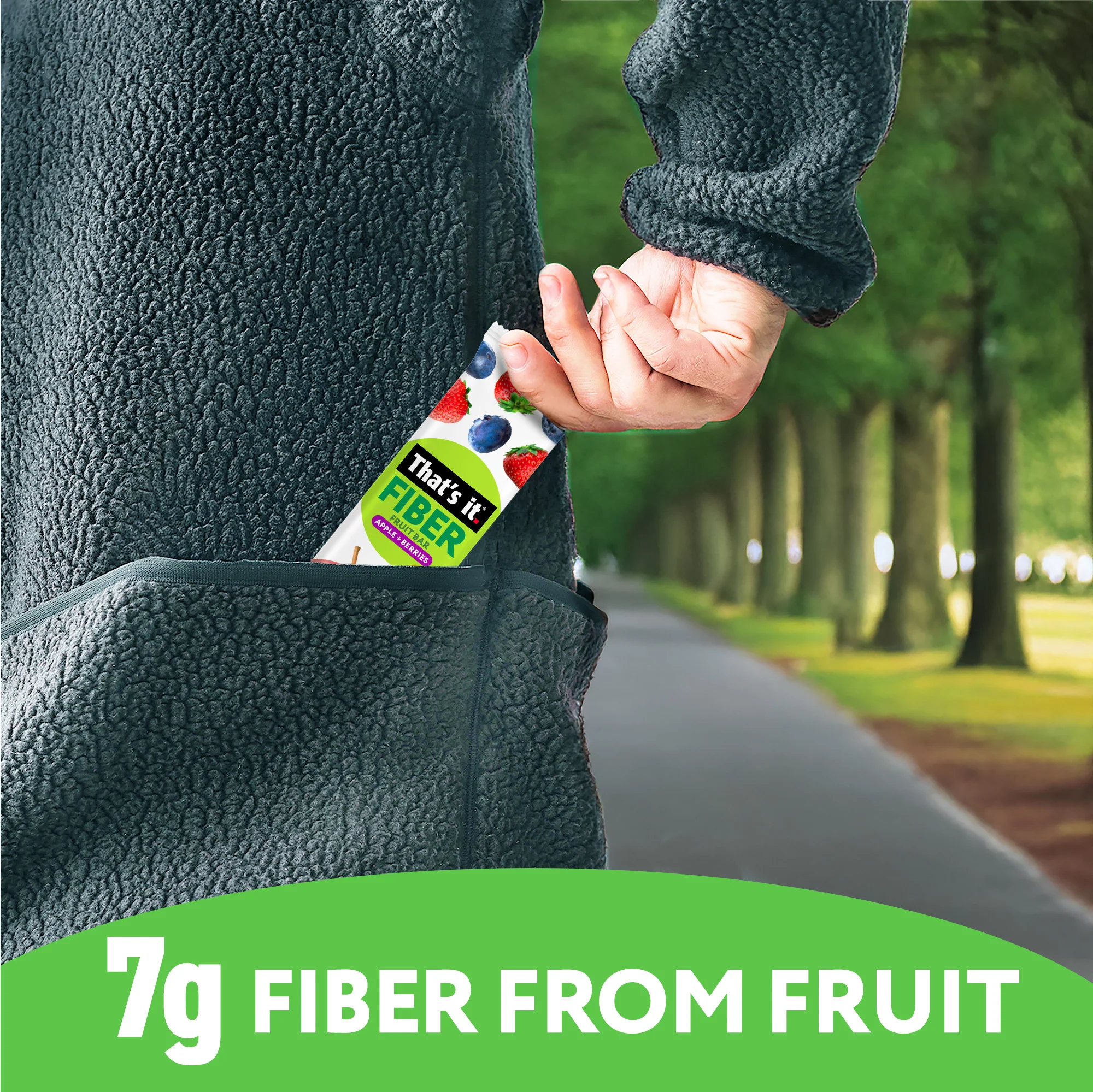 Apple + Berries Fiber Fruit Bars (12 Bars) - Image 5