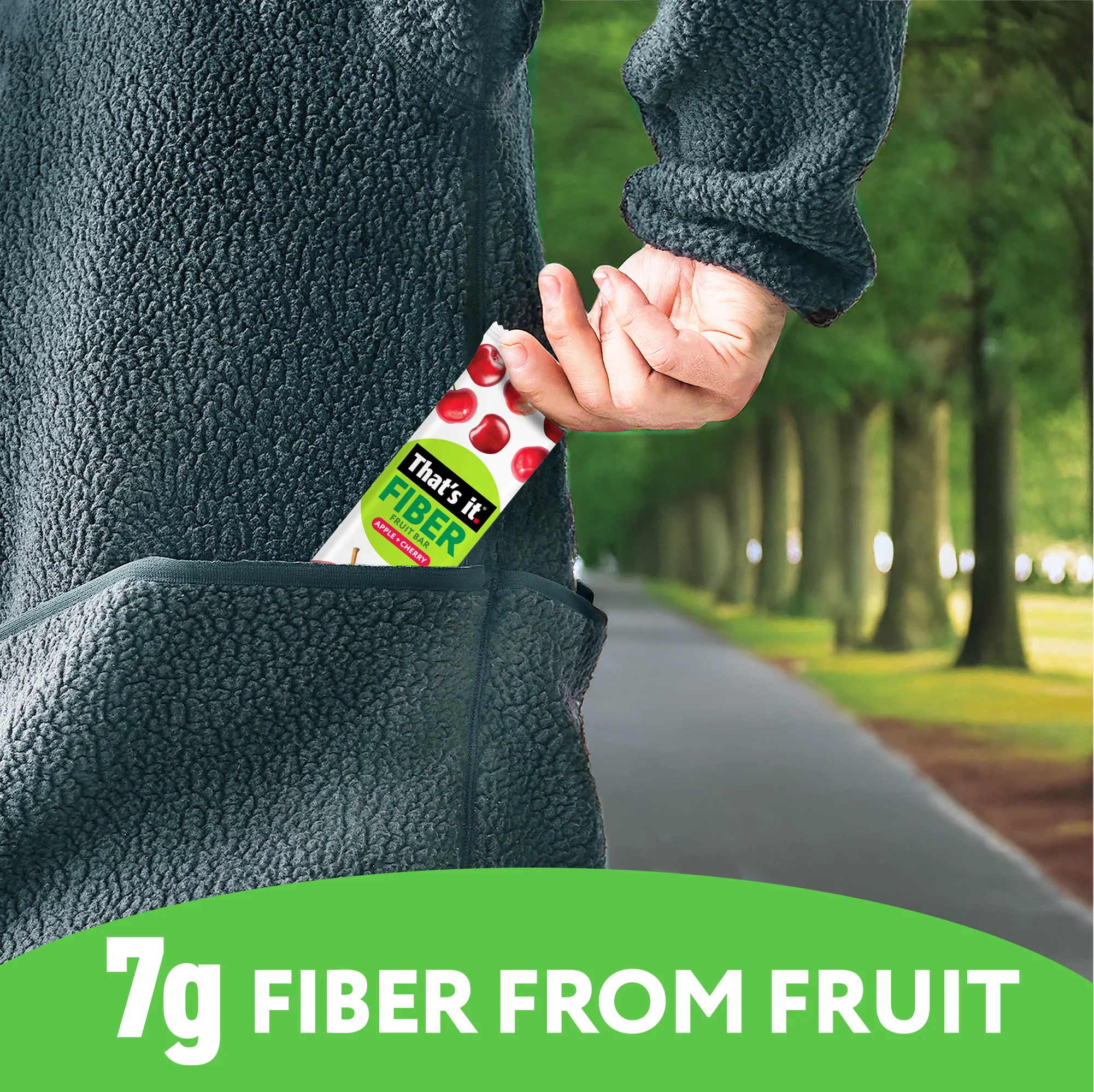 Apple + Cherry Fiber Fruit Bars (12 Bars) - Image 5