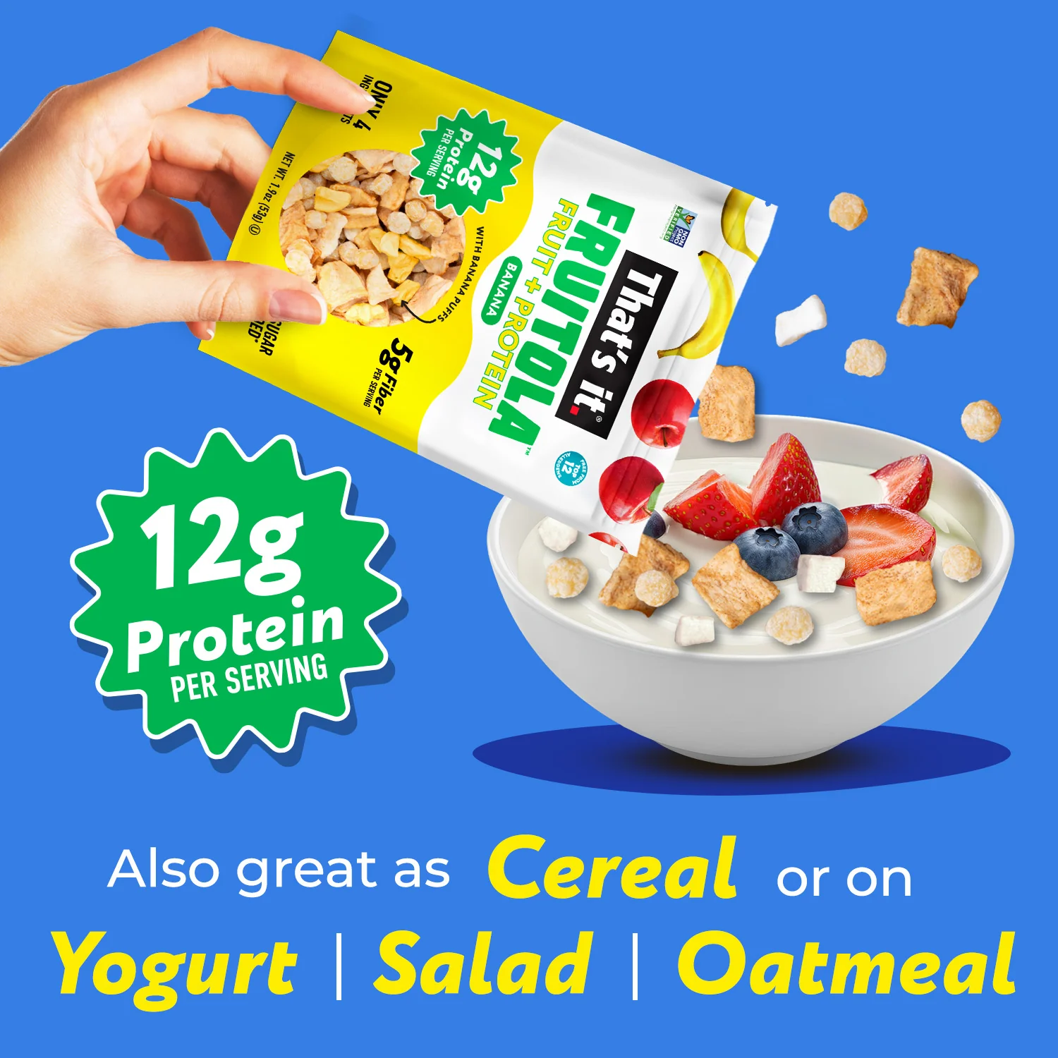 Banana Fruitola Fruit Granola - Snack Size (4 Packs) - 1.9oz - Image 4