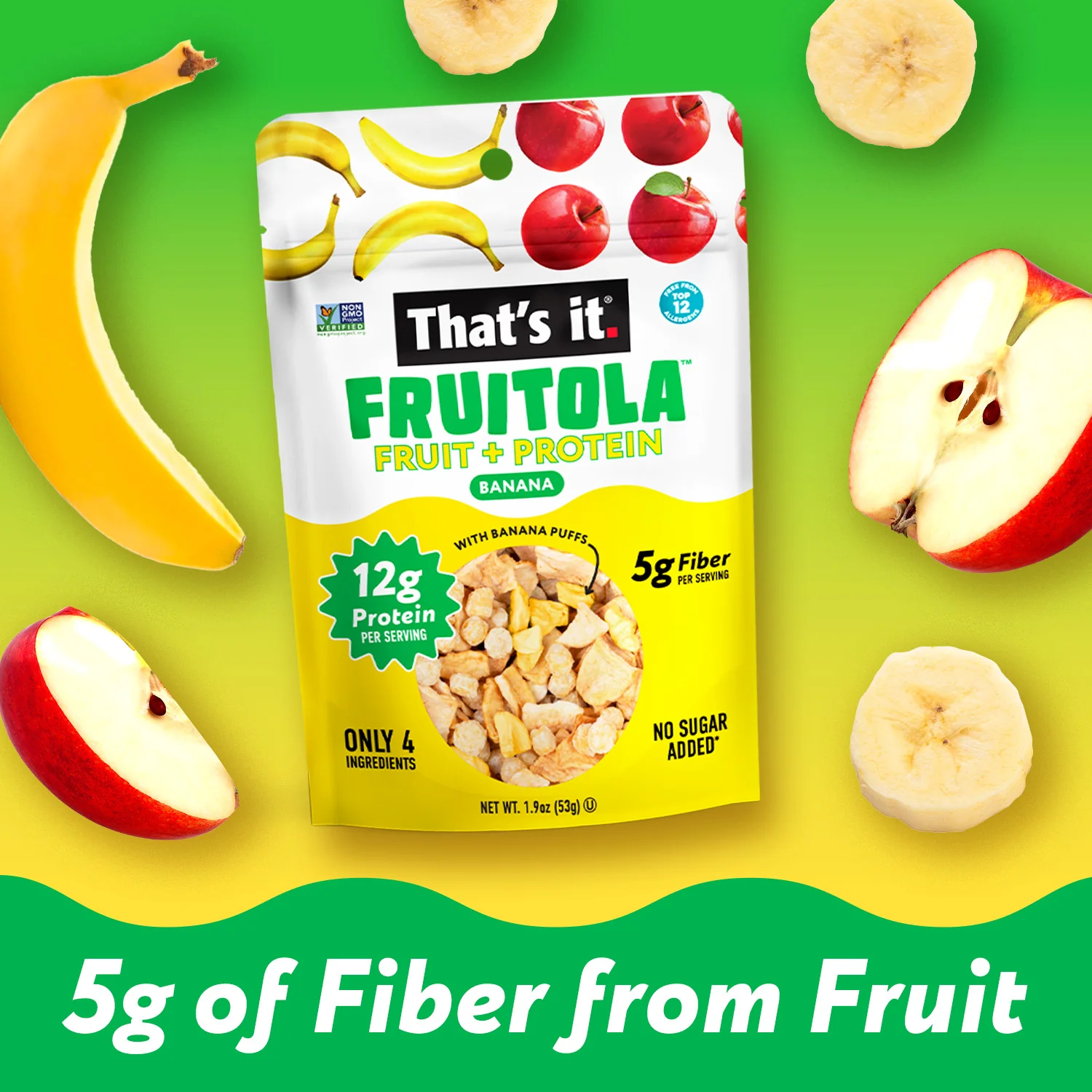 Banana Fruitola Fruit Granola - Snack Size (4 Packs) - 1.9oz - Image 5