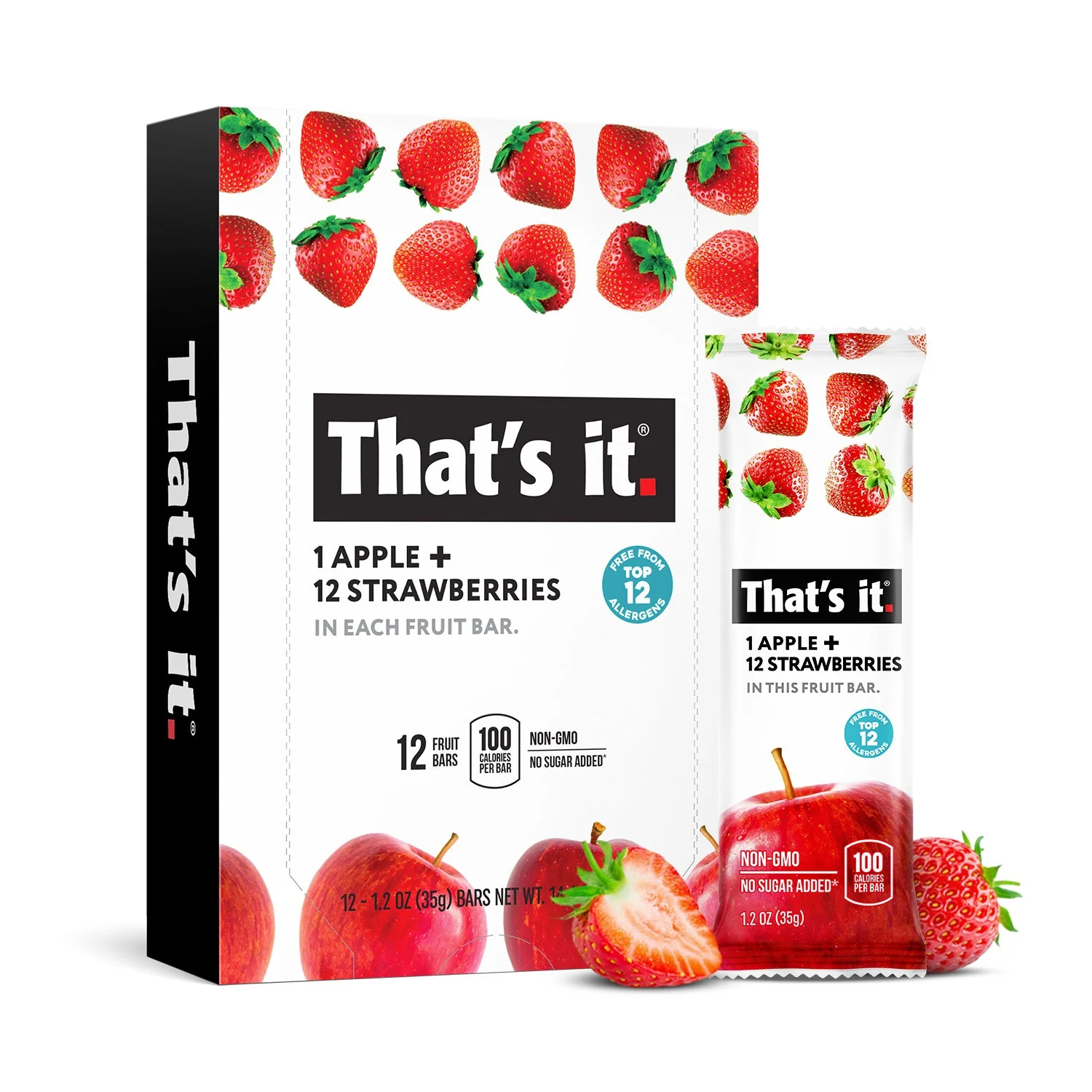 Best Sellers Fruit Bar Variety Pack - Blueberry, Fig & Strawberry (36 Bars) - Image 4