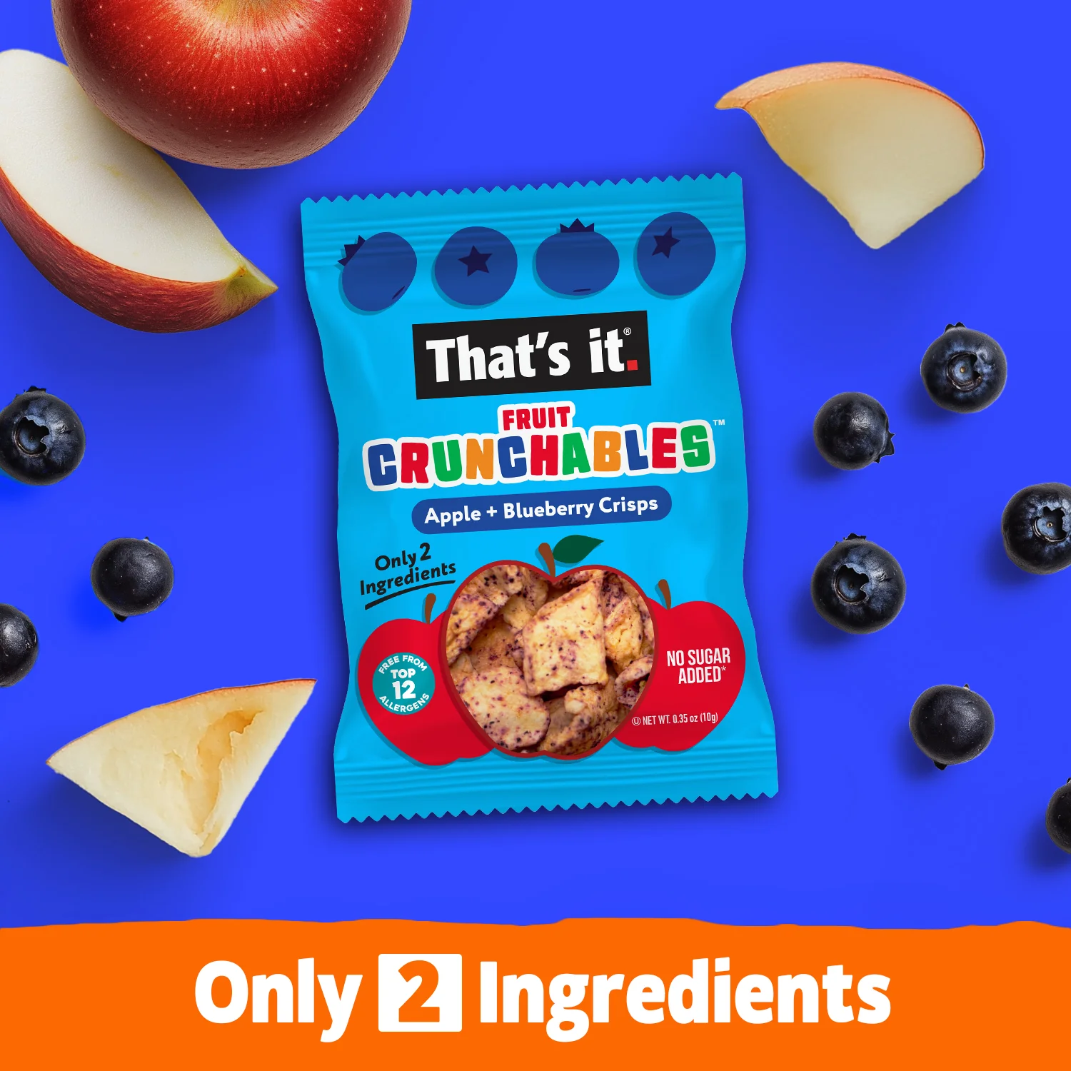 Apple + Blueberry Crisps Fruit Crunchables (15 Packs) - Image 5