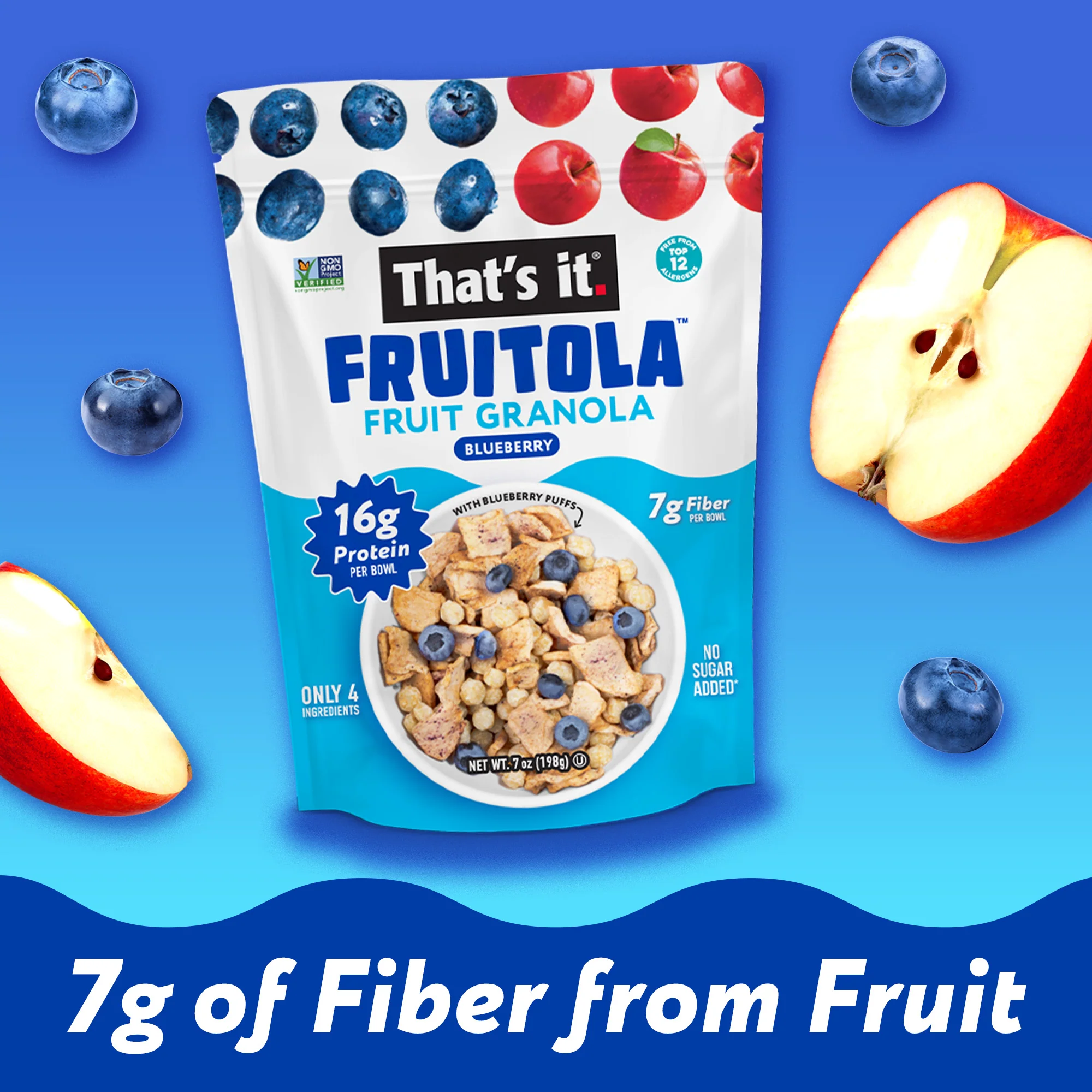 Blueberry Fruitola Fruit Granola (3 Packs) - 7oz - Image 5
