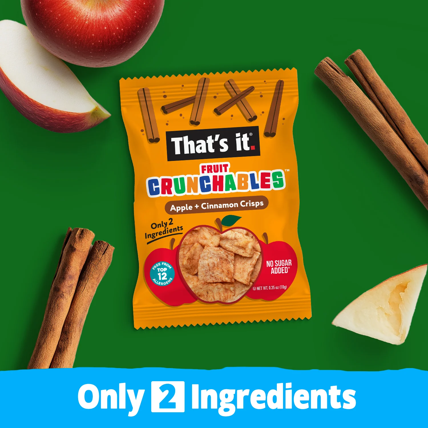 Apple + Cinnamon Crisps Fruit Crunchables (15 Packs) - Image 5