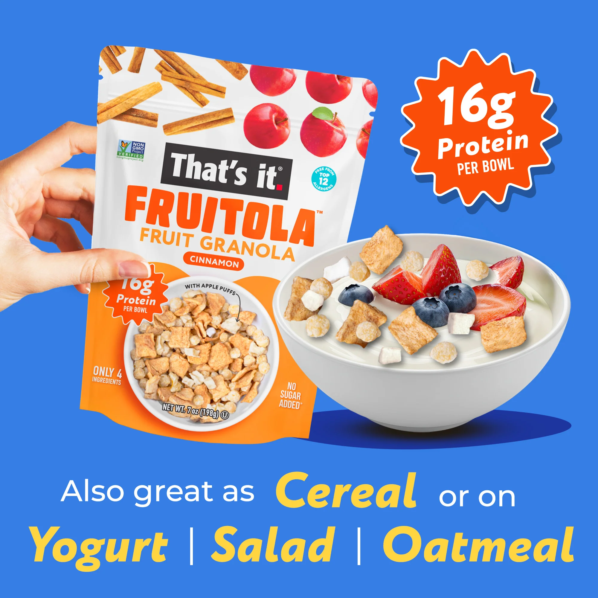 Cinnamon Fruitola Fruit Granola (3 Packs) - 7oz - Image 4