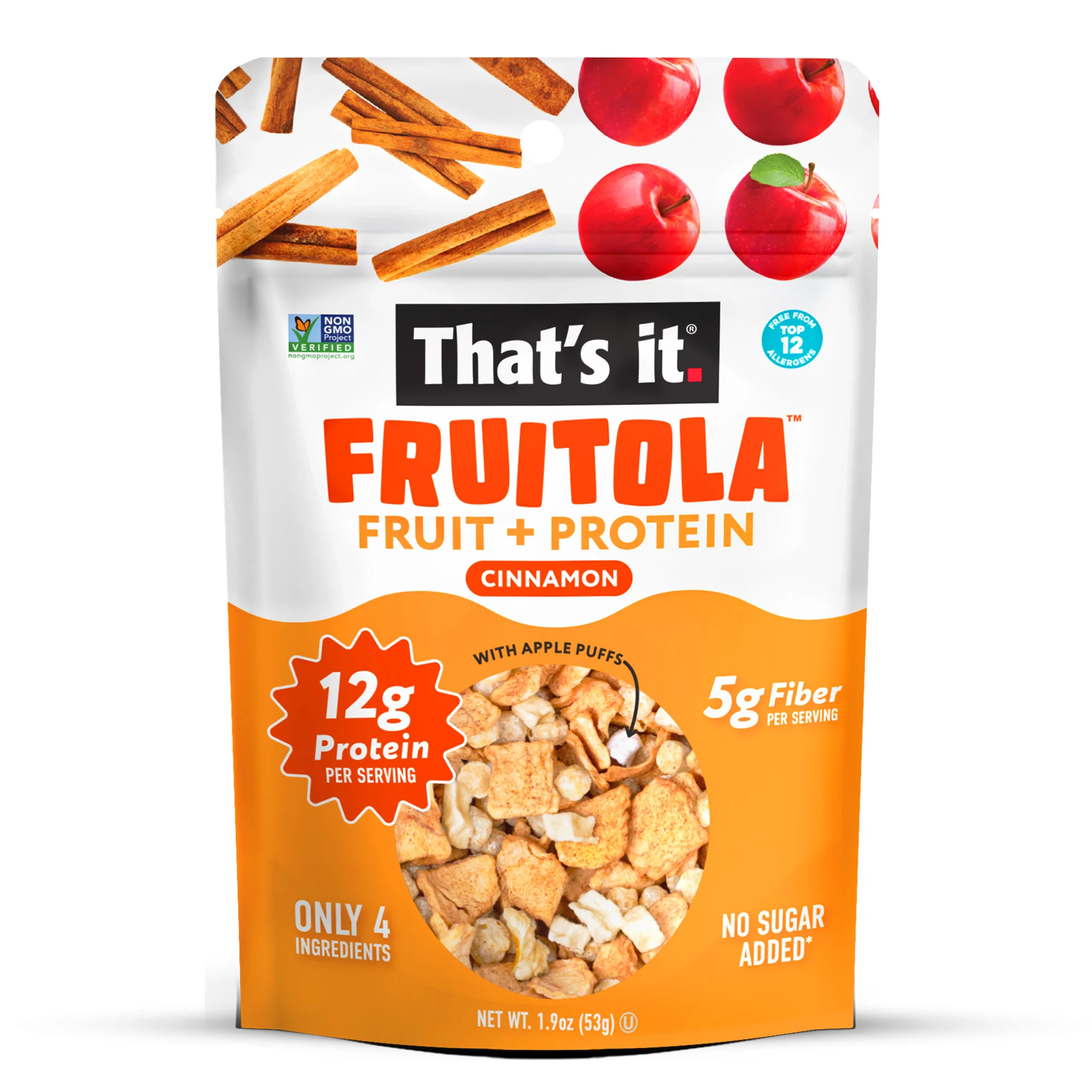 Cinnamon Fruitola Fruit Granola - Snack Size (4 Packs) - 1.9oz - Image 2