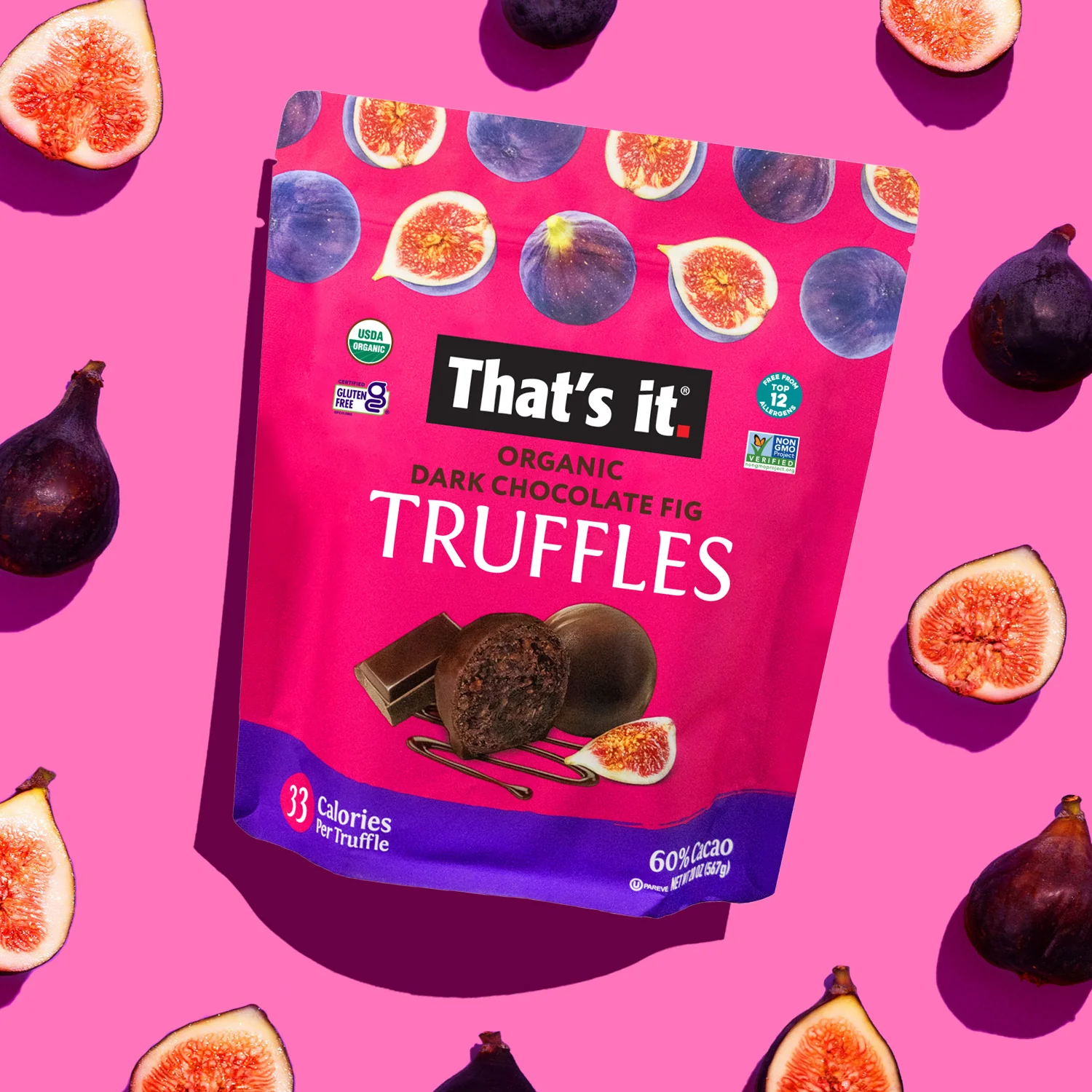 Organic Dark Chocolate Fig Truffles (20 oz) - Image 3