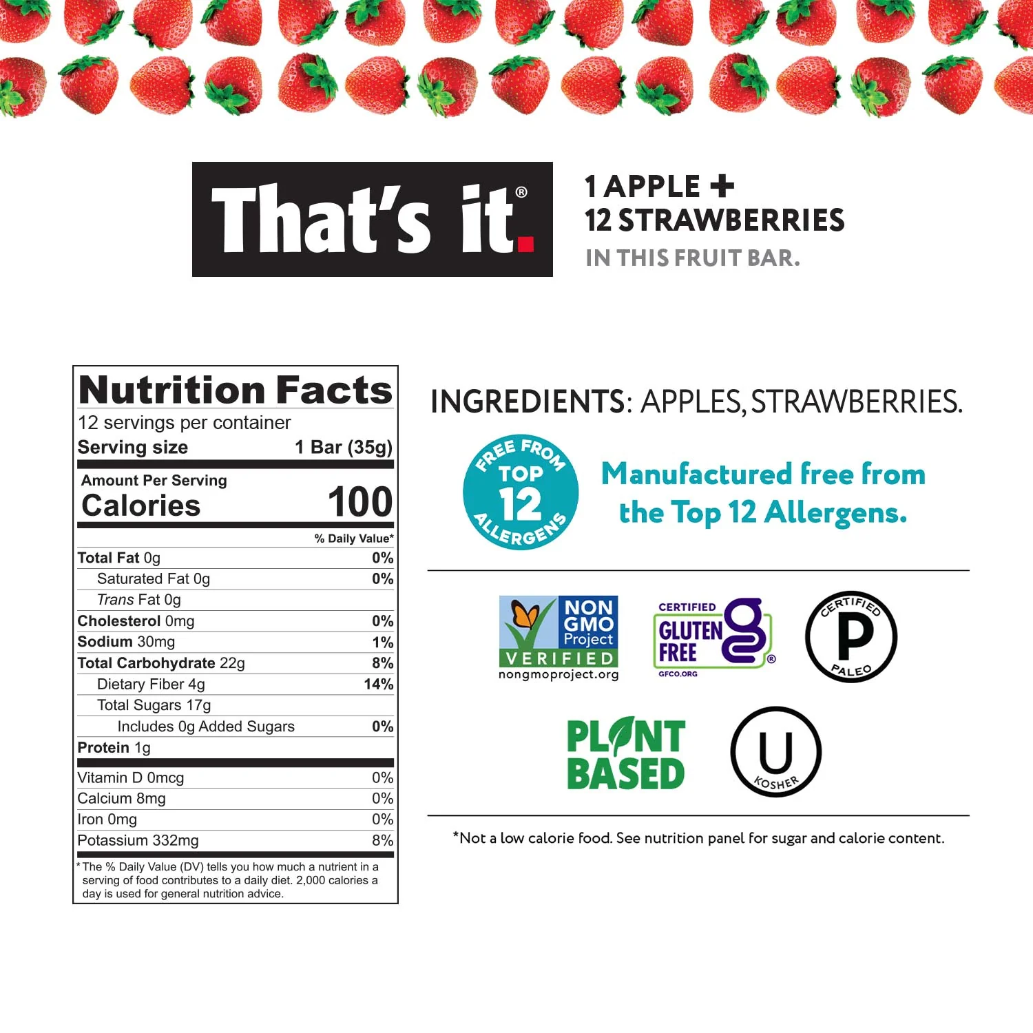 Fruit Bar Variety Pack - Blueberry, Mango & Strawberry (12 Bars) - Image 4