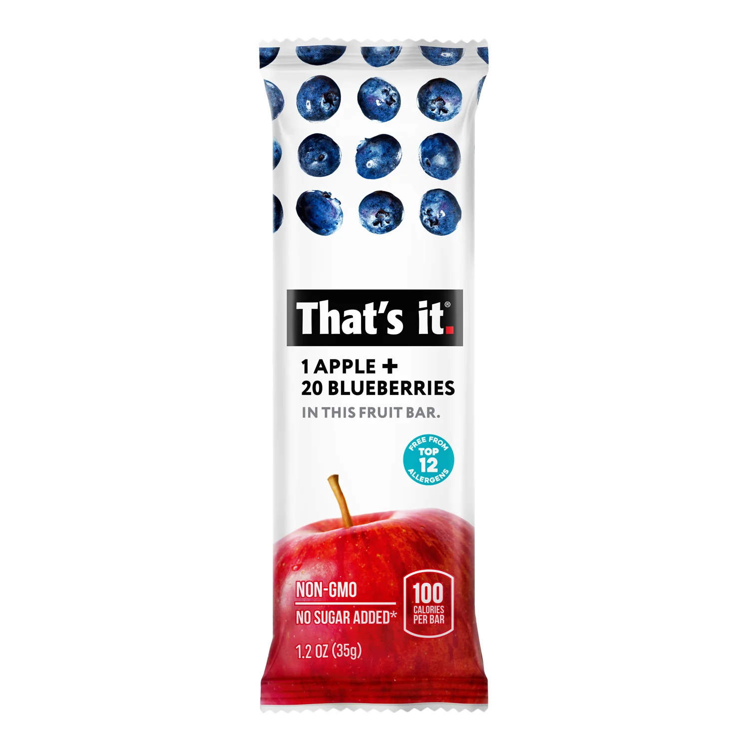Fruit Bar Variety Pack - Strawberry & Blueberry (12 Bars) - Image 2