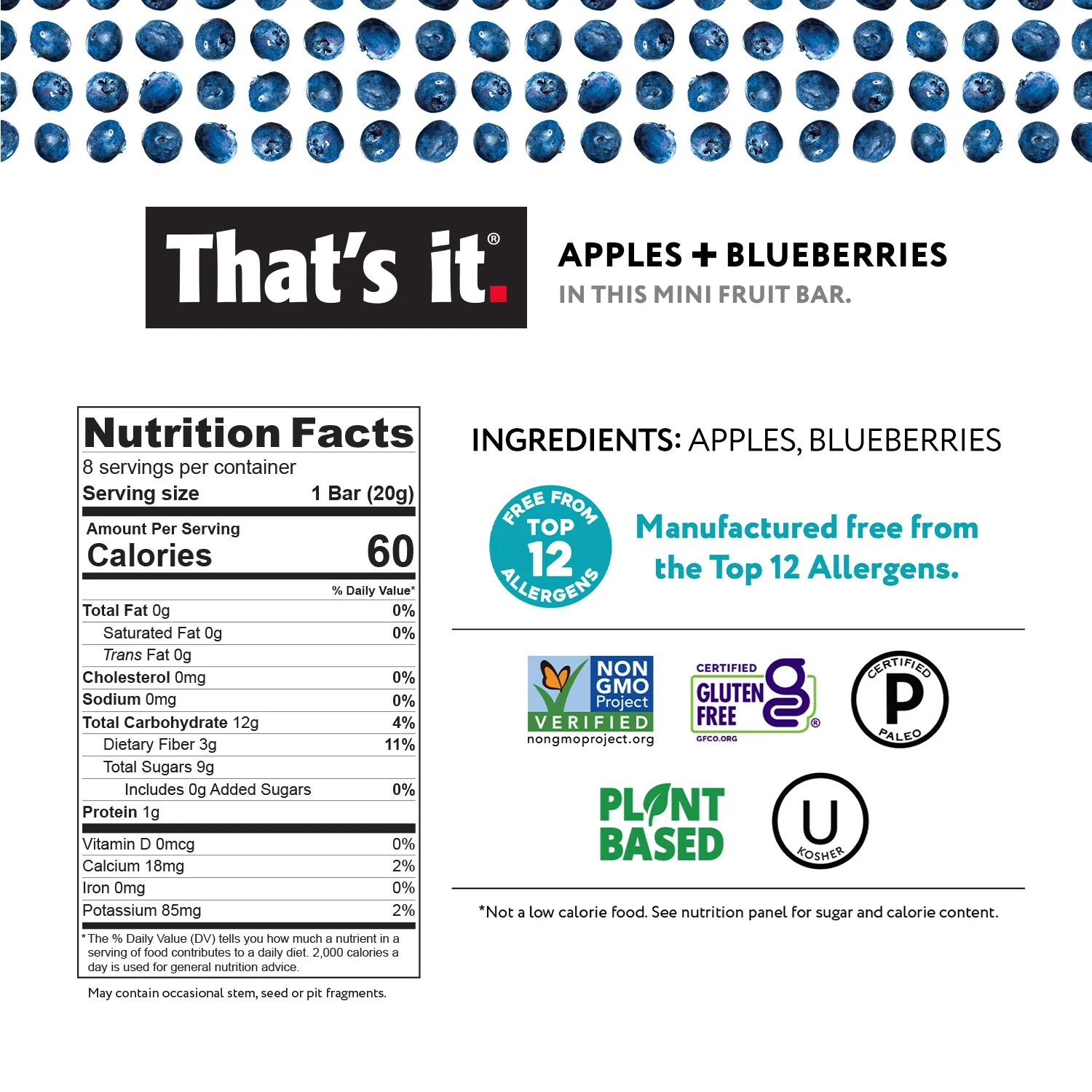 Minis Variety Pack - Blueberry, Mango & Strawberry (24 Bars) - Image 3