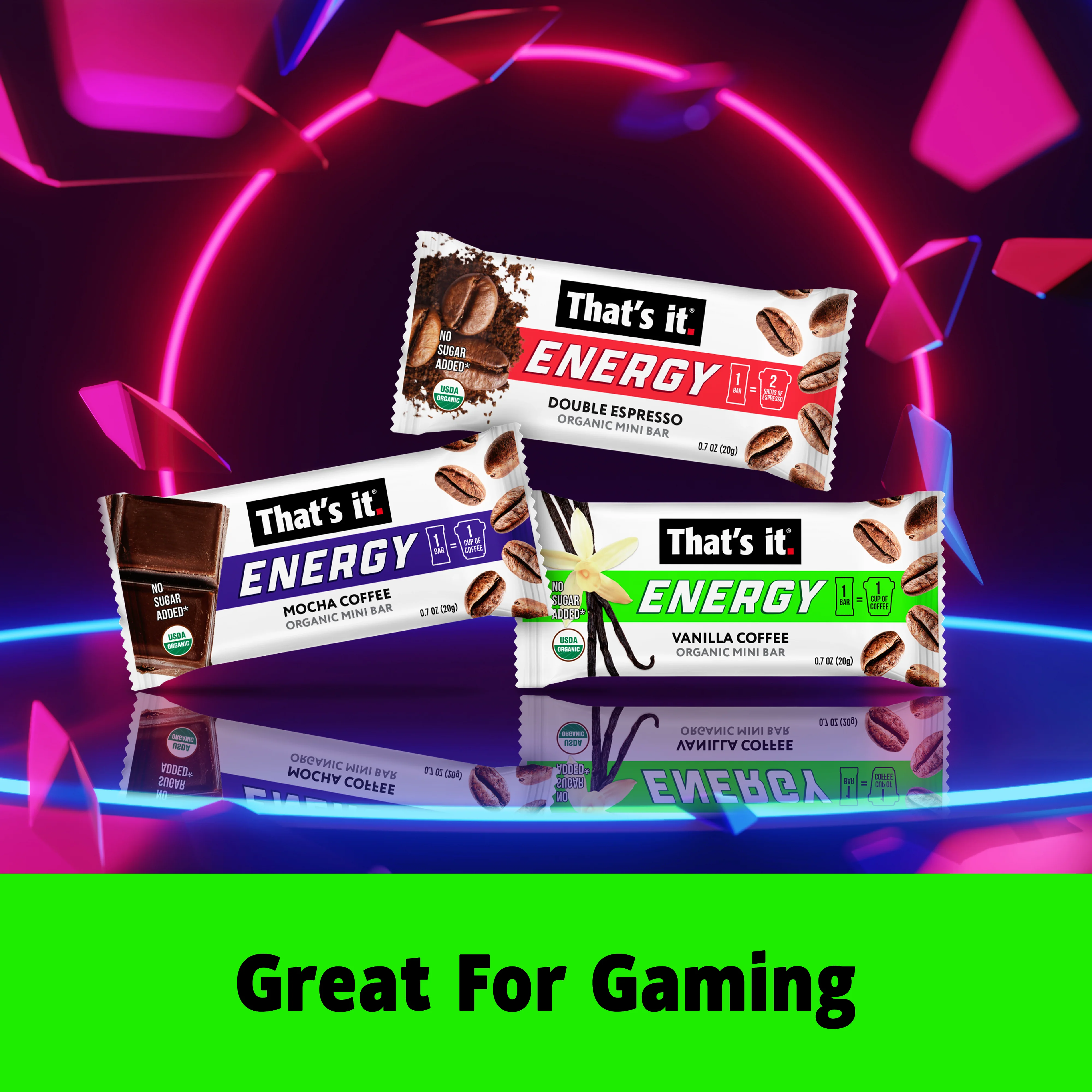 Organic Energy Minis Variety Pack - Double Espresso, Mocha & Vanilla (18 Bars) - Image 6