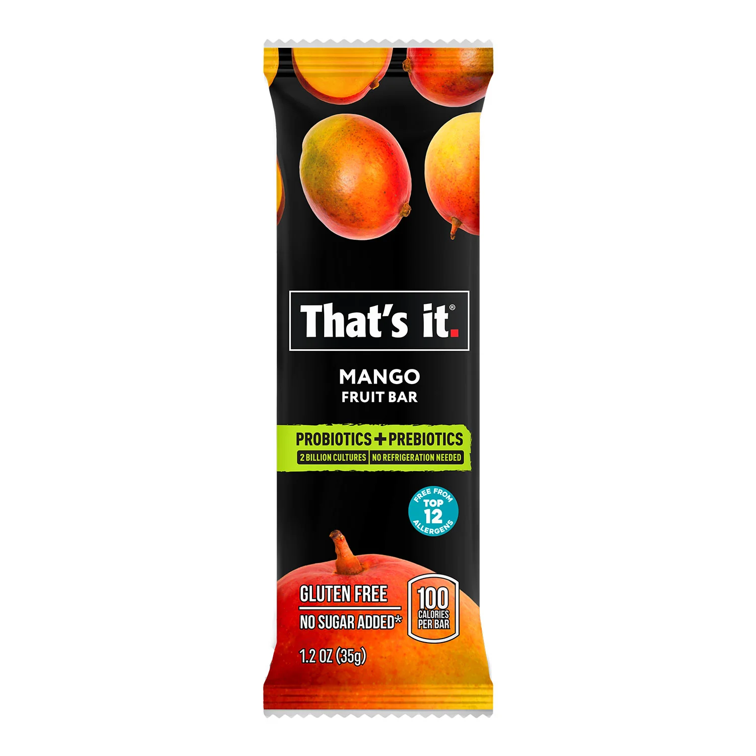 Probiotic Fruit Bar Variety Pack - Blueberry & Mango (12 Bars) - Image 3