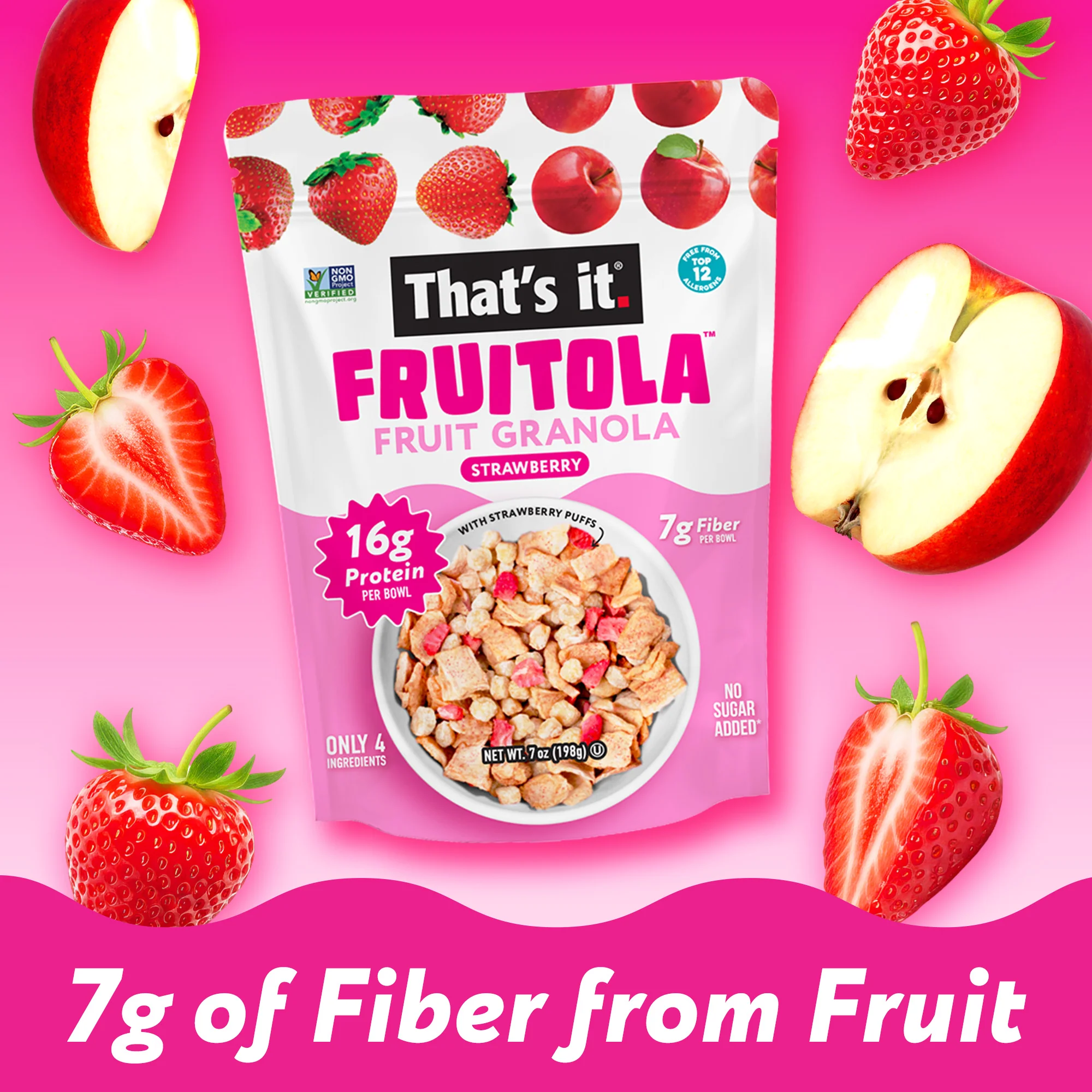 Strawberry Fruitola Fruit Granola (3 Packs) - 7oz - Image 5