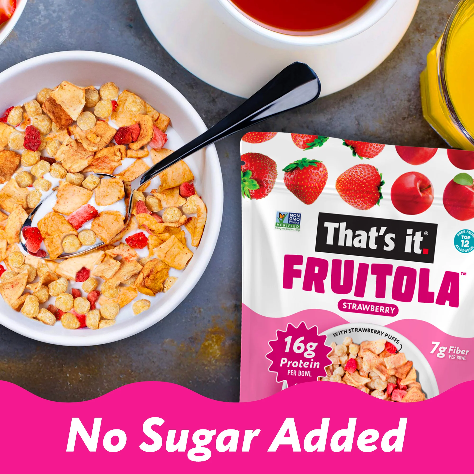 Strawberry Fruitola Fruit Granola (Family Size) - 14oz - Image 5